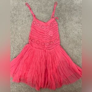 FREE PEOPLE NWT Pink Textured Slip